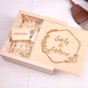 Personalised USB memory stick with Printed trinket box