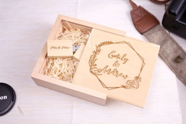 Personalised USB memory stick with Printed trinket box
