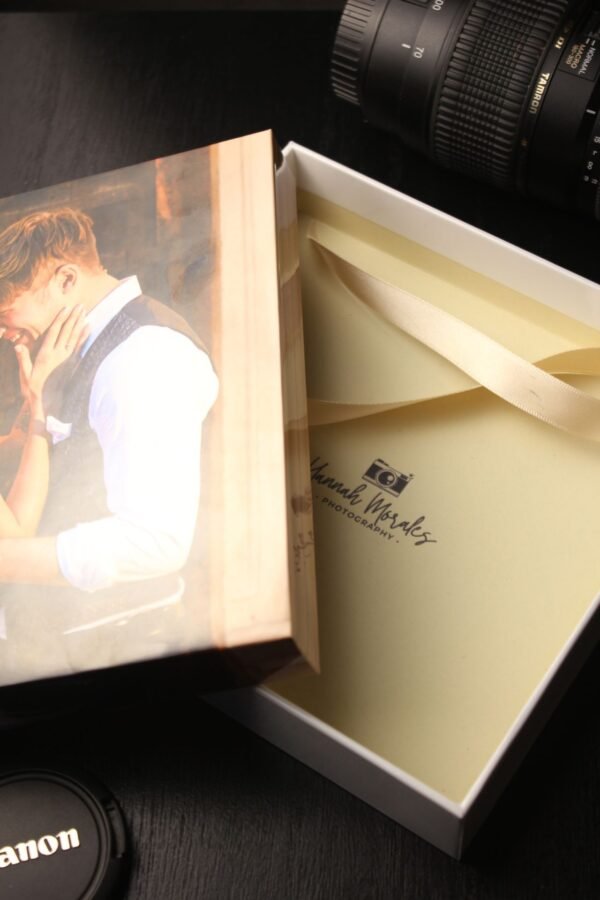 Personalised Large Rigid Presentation Gift Box for 4x6 Wooden Photo Album Box - Image 5