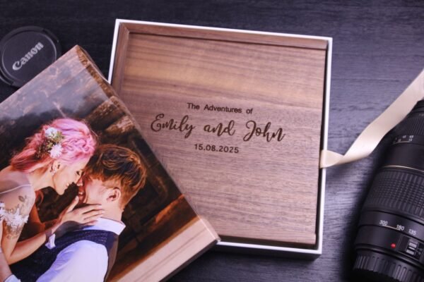 Personalised Large Rigid Presentation Gift Box for 4x6 Wooden Photo Album Box - Image 12