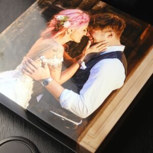 Personalised Large Rigid Presentation Gift Box for 4x6 Wooden Photo Album Box
