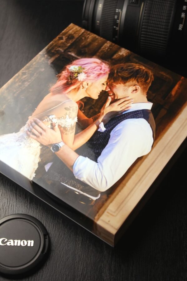 Personalised Large Rigid Presentation Gift Box for 4x6 Wooden Photo Album Box