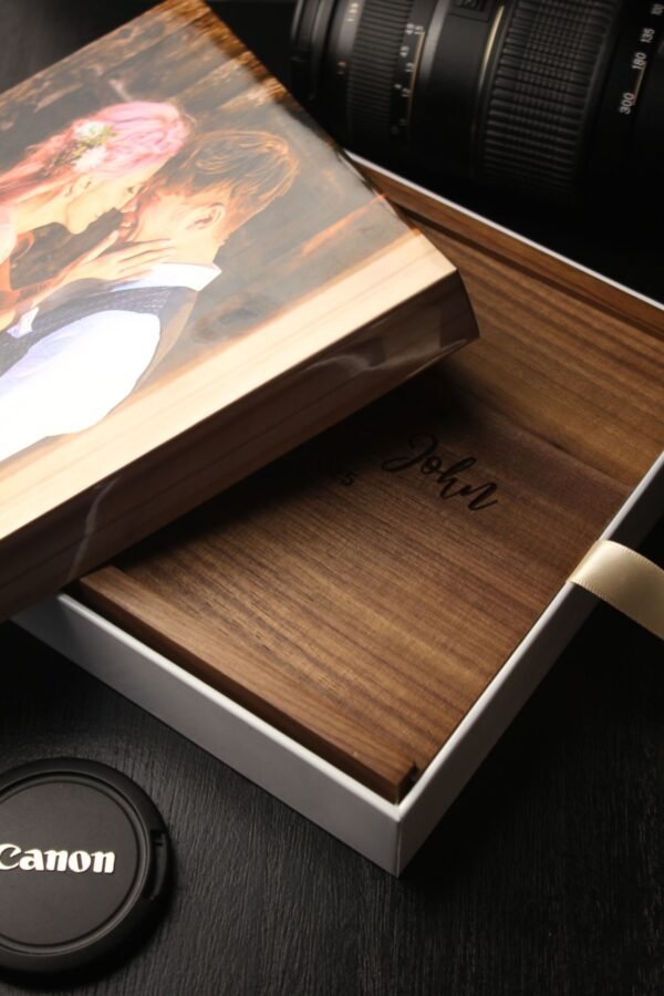 Personalised Large Rigid Presentation Gift Box for 4x6 Wooden Photo Album Box - Image 10