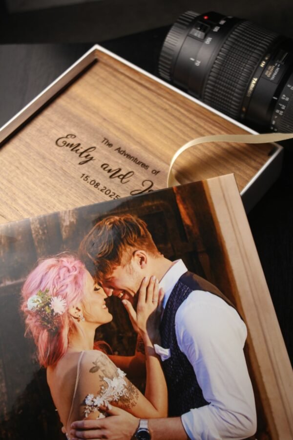 Personalised Large Rigid Presentation Gift Box for 4x6 Wooden Photo Album Box - Image 8