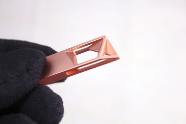 Metal USB memory stick with geometric design (Rose gold) USB3.2 32GB - Image 3