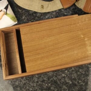 Pre engraved Wooden Photo Album box for 5"x7" Photo Prints (Solid Walnut) #13