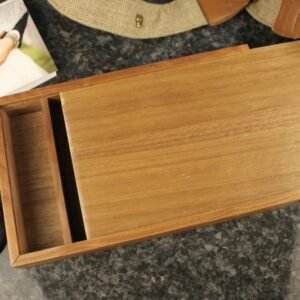 Wooden Photo Album box for 5"x7" Photo Prints (Solid Walnut) #17