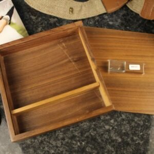 Wooden Photo Album box for 4"x6" Photo Prints (Solid Walnut) #18