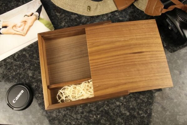 Wooden Photo Album box for 4"x6" Photo Prints (Solid Walnut) #19 (Copy)