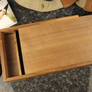 Wooden Photo Album box for 5"x7" Photo Prints (Solid Walnut) #20