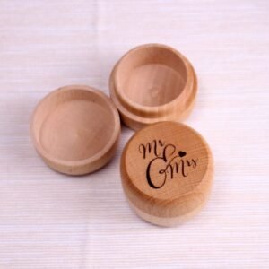 Engraved Wooden ring holder