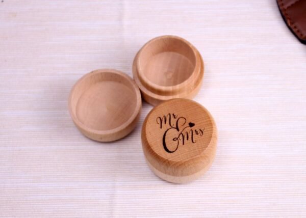 Engraved Wooden ring holder