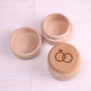 Engraved Wooden ring holder