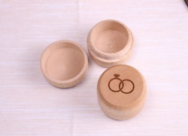 Engraved Wooden ring holder