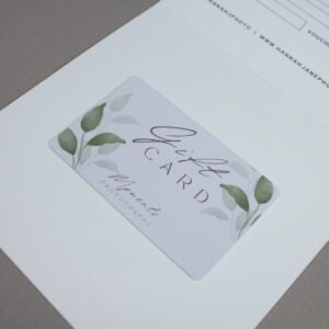 Personalised Gift, Voucher, Coupon card with plastic card (Pack of 10)