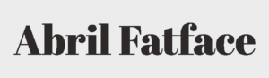 Abril Fatface