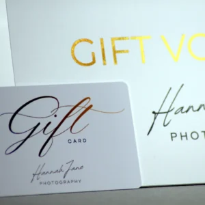 Personalised Gift, Voucher, Coupon card with plastic card (Pack of 10)