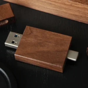 Personalised Wooden rectangular wedding USB-A and USB-C 32GB or 64GB capacity